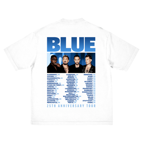 25th Anniversary Tour White Tee
